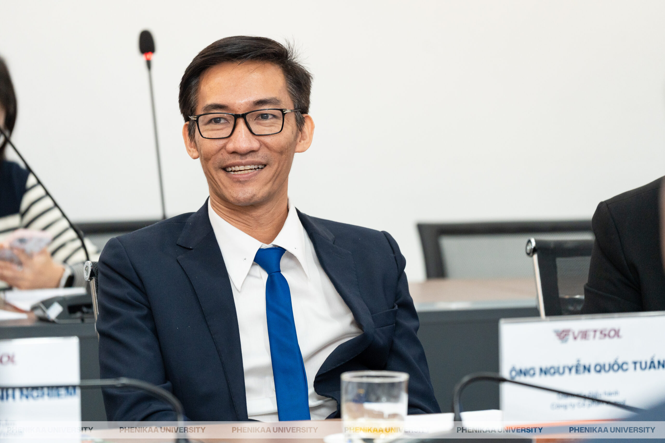 Dr. Nguyen Quoc Tuan, Founder and CEO of Vietsol, attending the signing ceremony of the Vietsol Phenikaa University partnership focused on long-term engineering talent development.