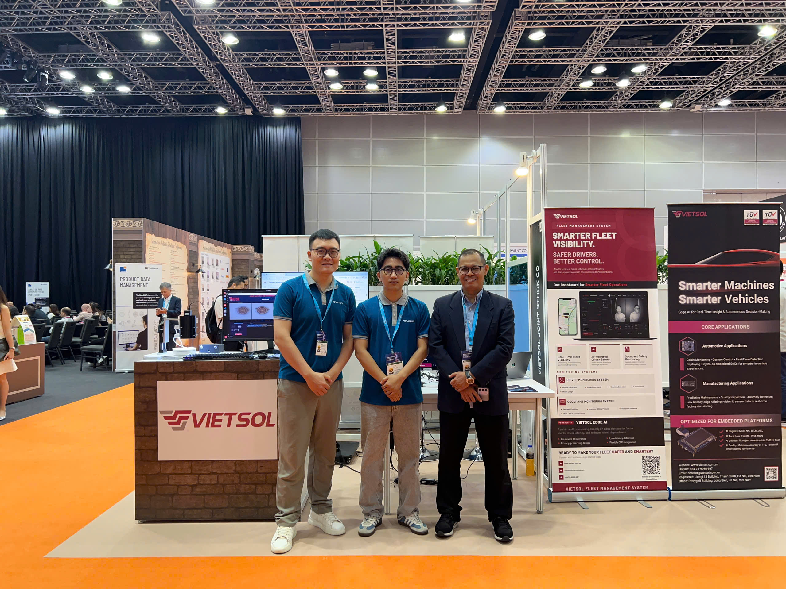 Vietsol team at Automechanika Kuala Lumpur 2026, representing the company’s automotive and mobility technology capabilities.