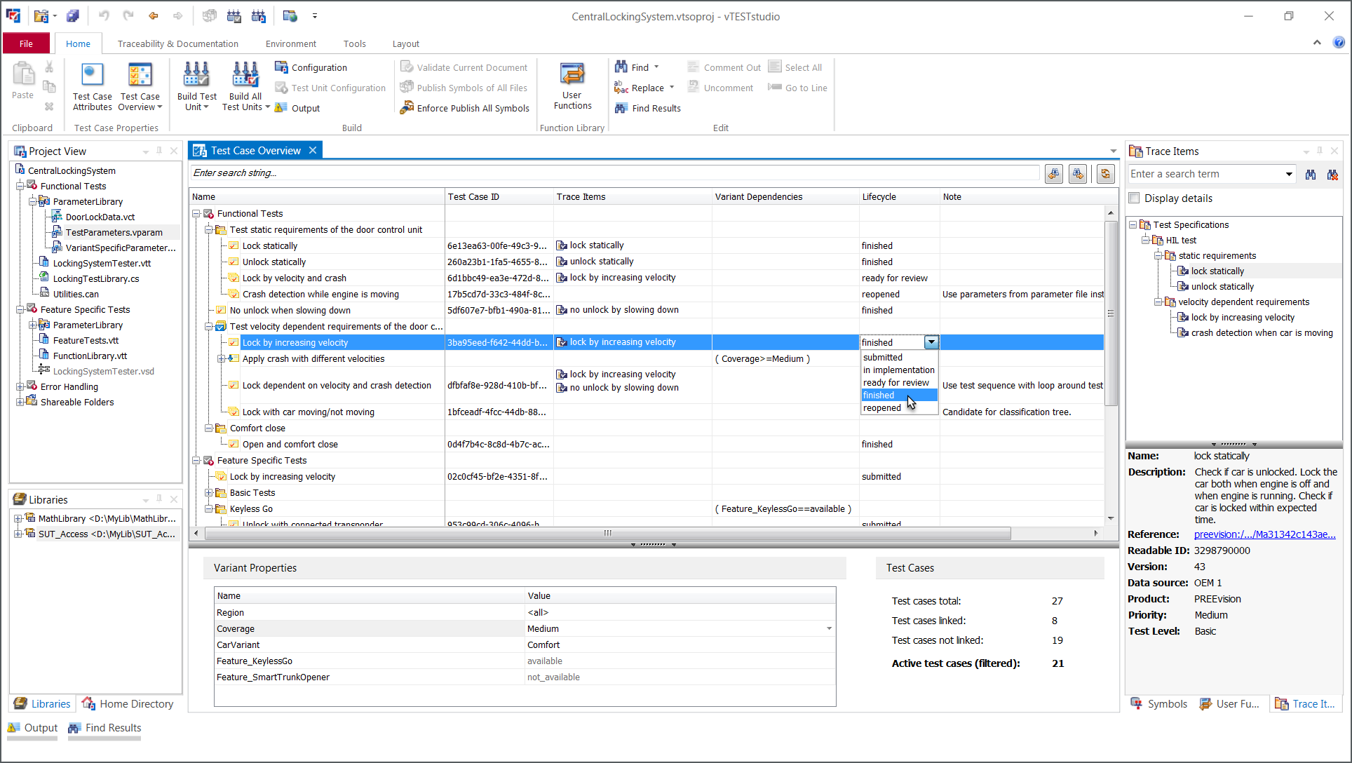 vTESTstudio_TestCaseOverview