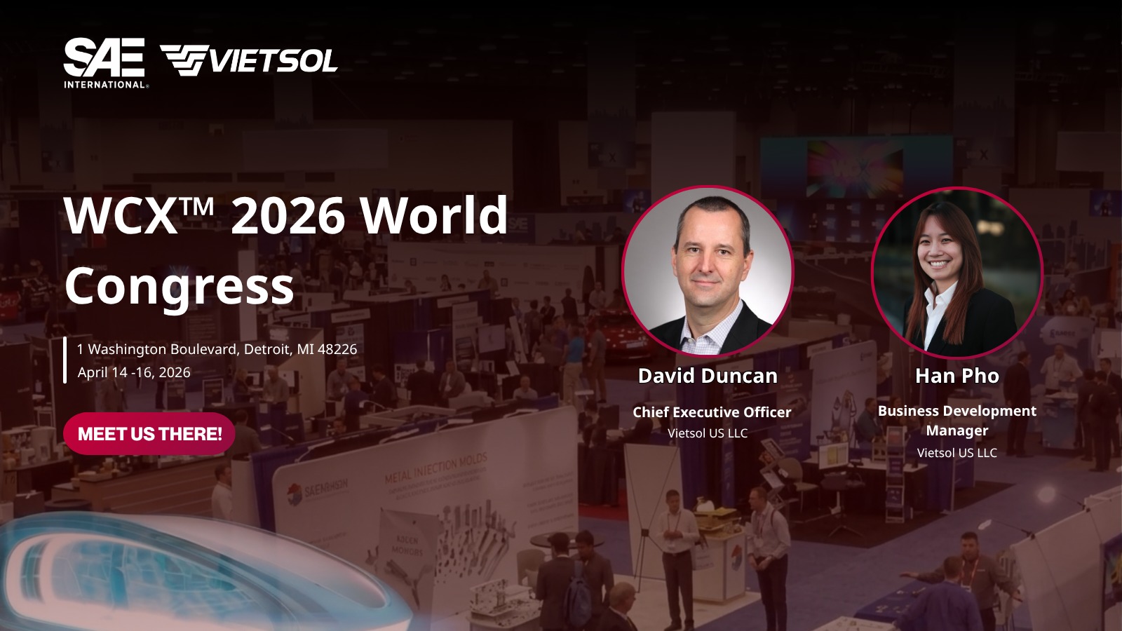 Vietsol at SAE WCX 2026 in Detroit connecting with the U.S. mobility ecosystem